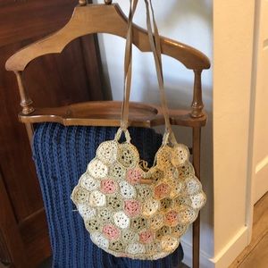 Adorable JCrew Straw Shoulder Bag